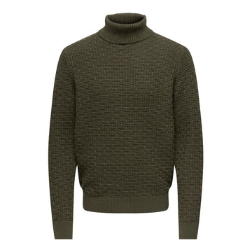 Only & Sons Brown Cotton Sweater