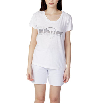 Blauer White Cotton Tops & T-Shirt