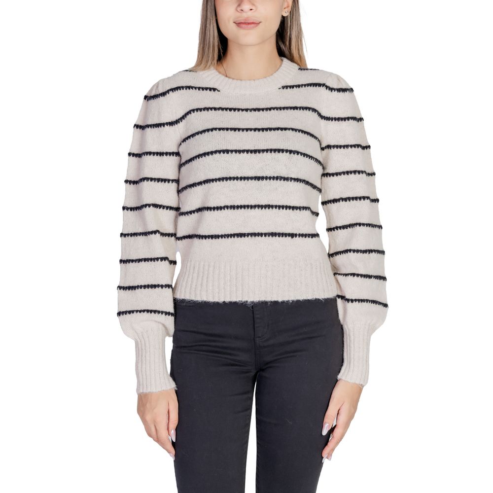 Jacqueline De Yong Gray Polyester Sweater