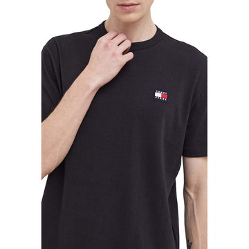 Tommy Hilfiger Jeans Black Cotton Cotton T-Shirt