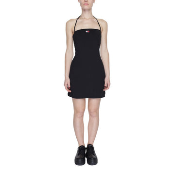 Tommy Hilfiger Jeans Black Polyester Polyester Dress