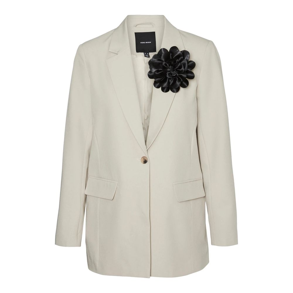 Vero Moda Beige Polyester Suits & Blazer