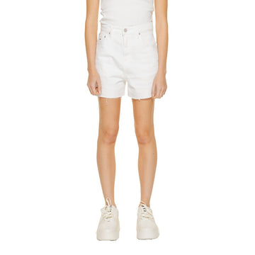 Tommy Hilfiger Jeans White Cotton Rigenerato Short