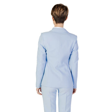 Sandro Ferrone Blue Polyester Suits & Blazer