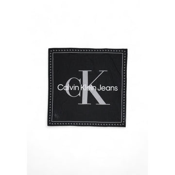 Calvin Klein Black Organic Cotton Scarf