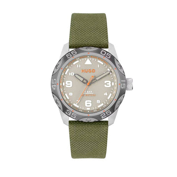 Hugo Boss Green Fabric Watch