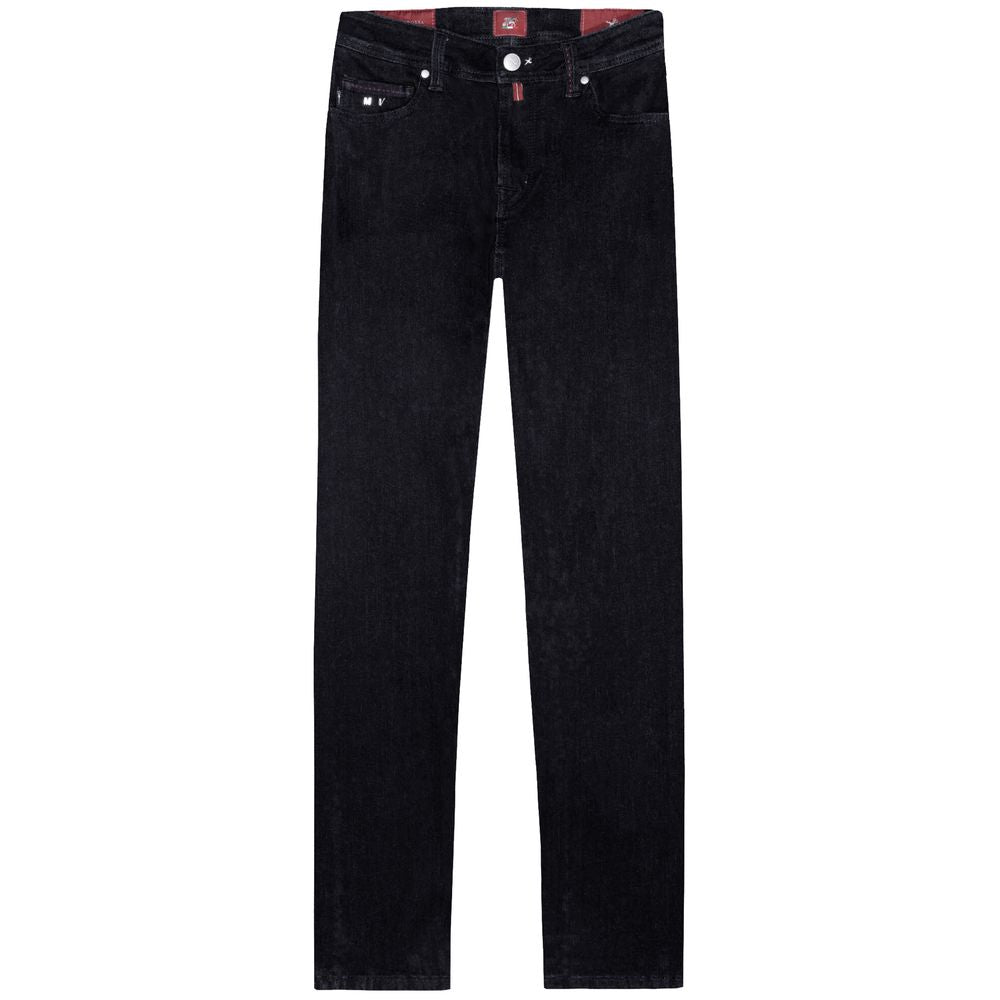 Tramarossa Black Cotton Jeans & Pant