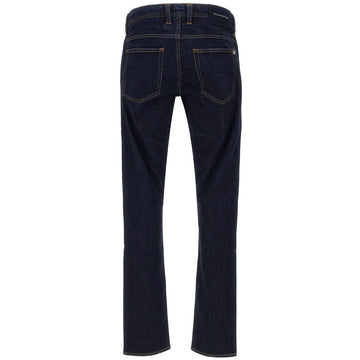 Tramarossa Blue Cotton Jeans & Pant