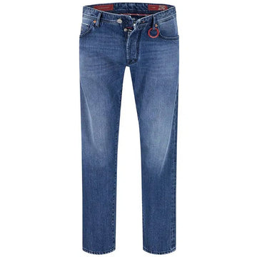 Tramarossa Blue Cotton Jeans & Pant