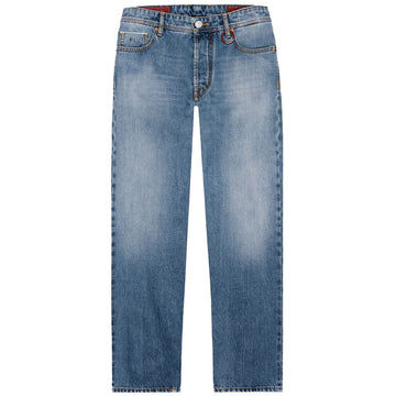 Tramarossa Blue Cotton Jeans & Pant