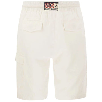 MC2 Saint Barth White Linen Short