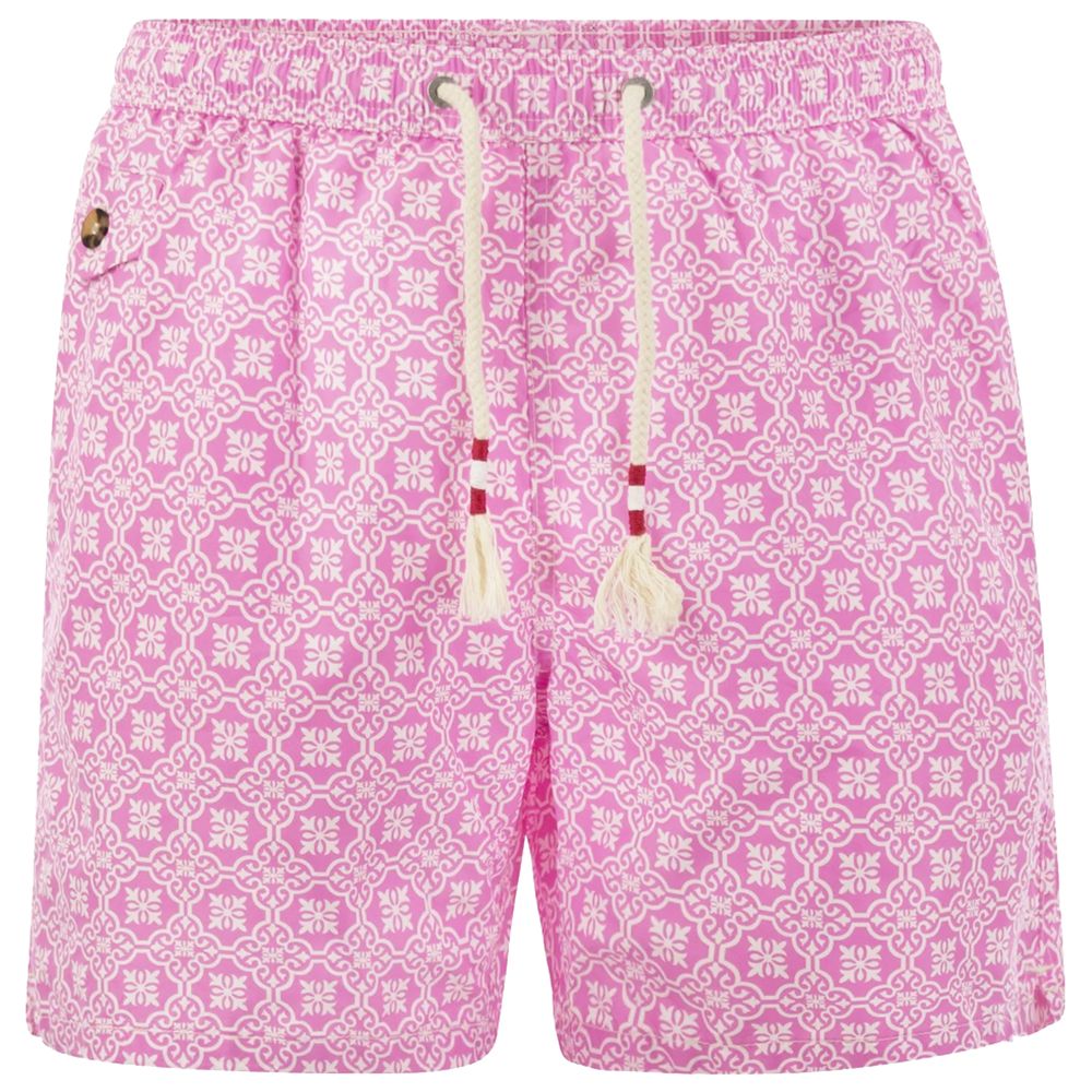 MC2 Saint Barth Pink Polyester Men's Swim Trunk