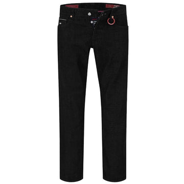 Tramarossa Black Cotton Jeans & Pant