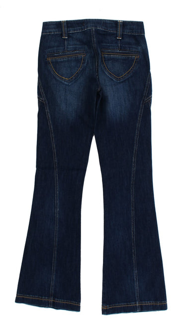 Cavalli Elegant Flare Leg Low Waist Denim