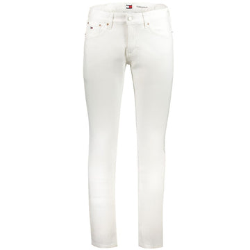 Tommy Hilfiger White Cotton Jeans & Pant