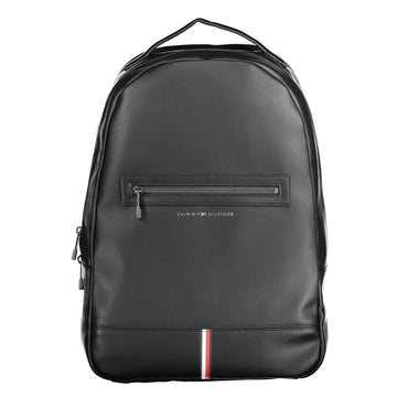 Tommy Hilfiger Black Polyethylene Men Backpack