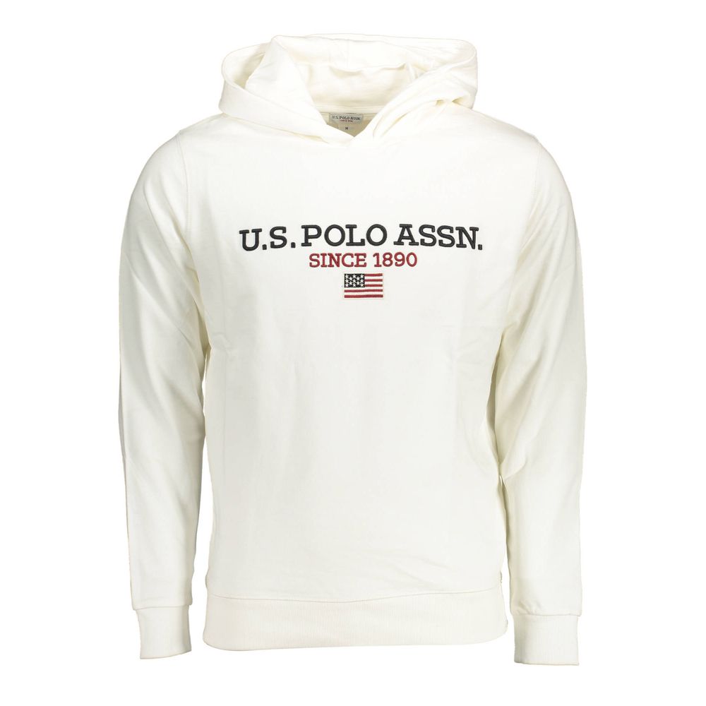 U.S. POLO ASSN. White Cotton Men Sweater