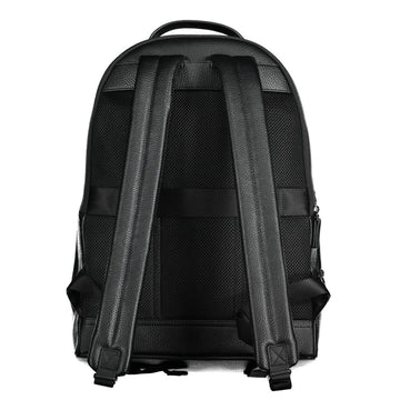 Tommy Hilfiger Black Polyethylene Men Backpack