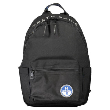 North Sails Black Polyester Men Backpack