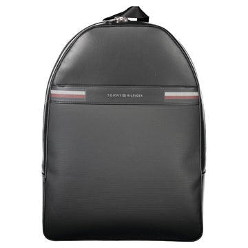 Tommy Hilfiger Black Polyethylene Men Backpack