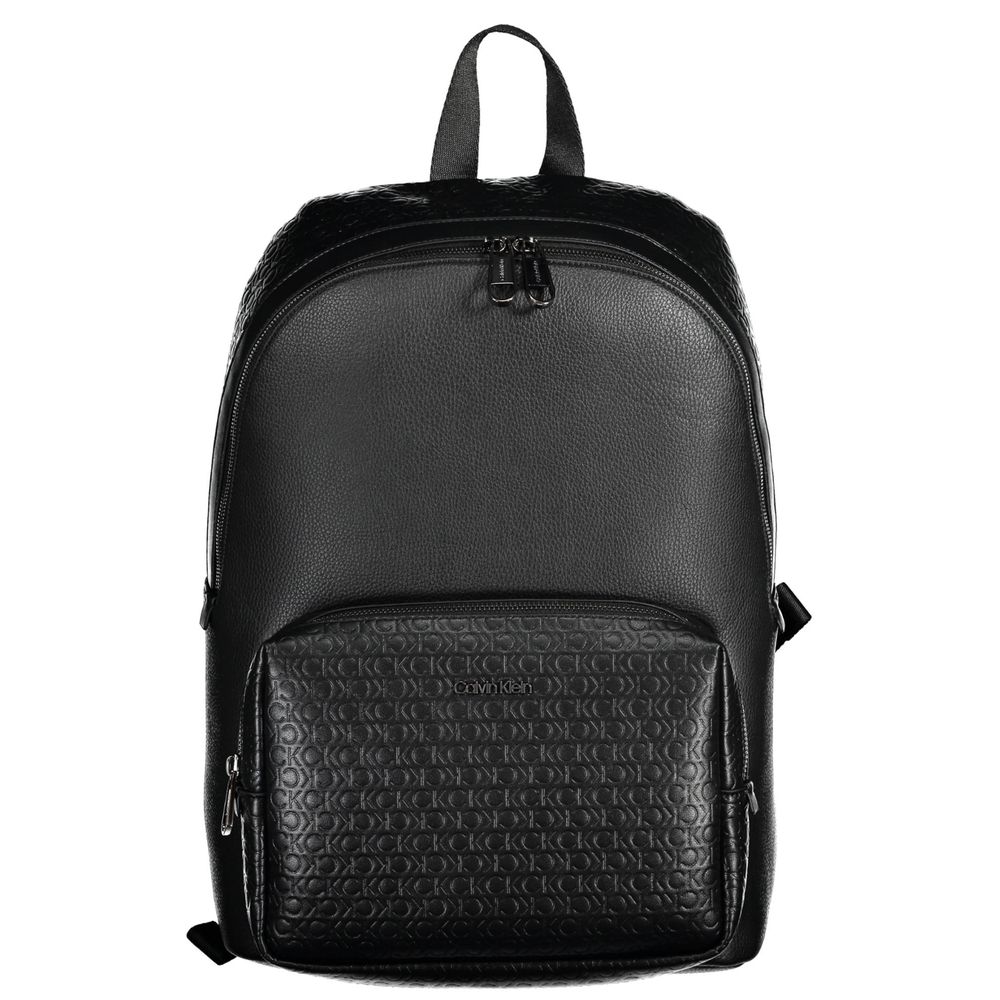 Calvin Klein Black Polyester Men Backpack