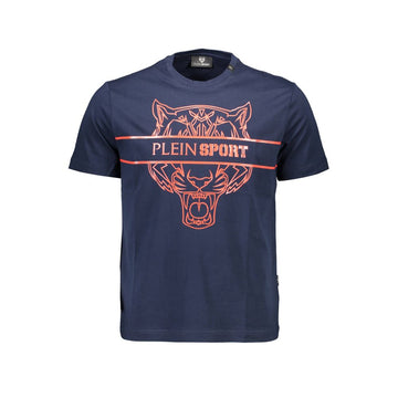 Plein Sport Blue Cotton Men T-Shirt