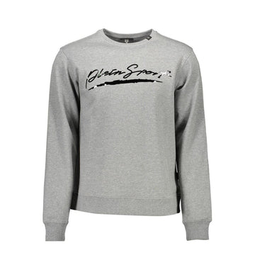 Plein Sport Gray Cotton Men Sweater