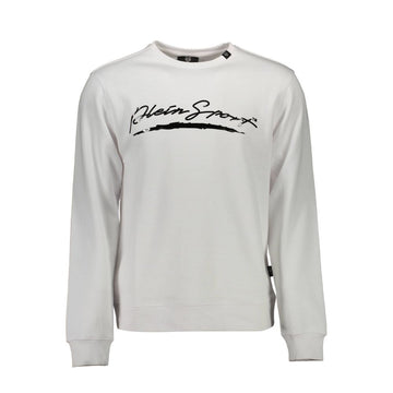 Plein Sport White Cotton Men Sweater