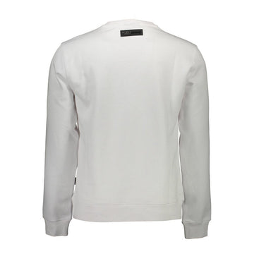 Plein Sport White Cotton Men Sweater