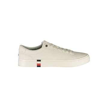 Tommy Hilfiger White Leather Men Sneaker