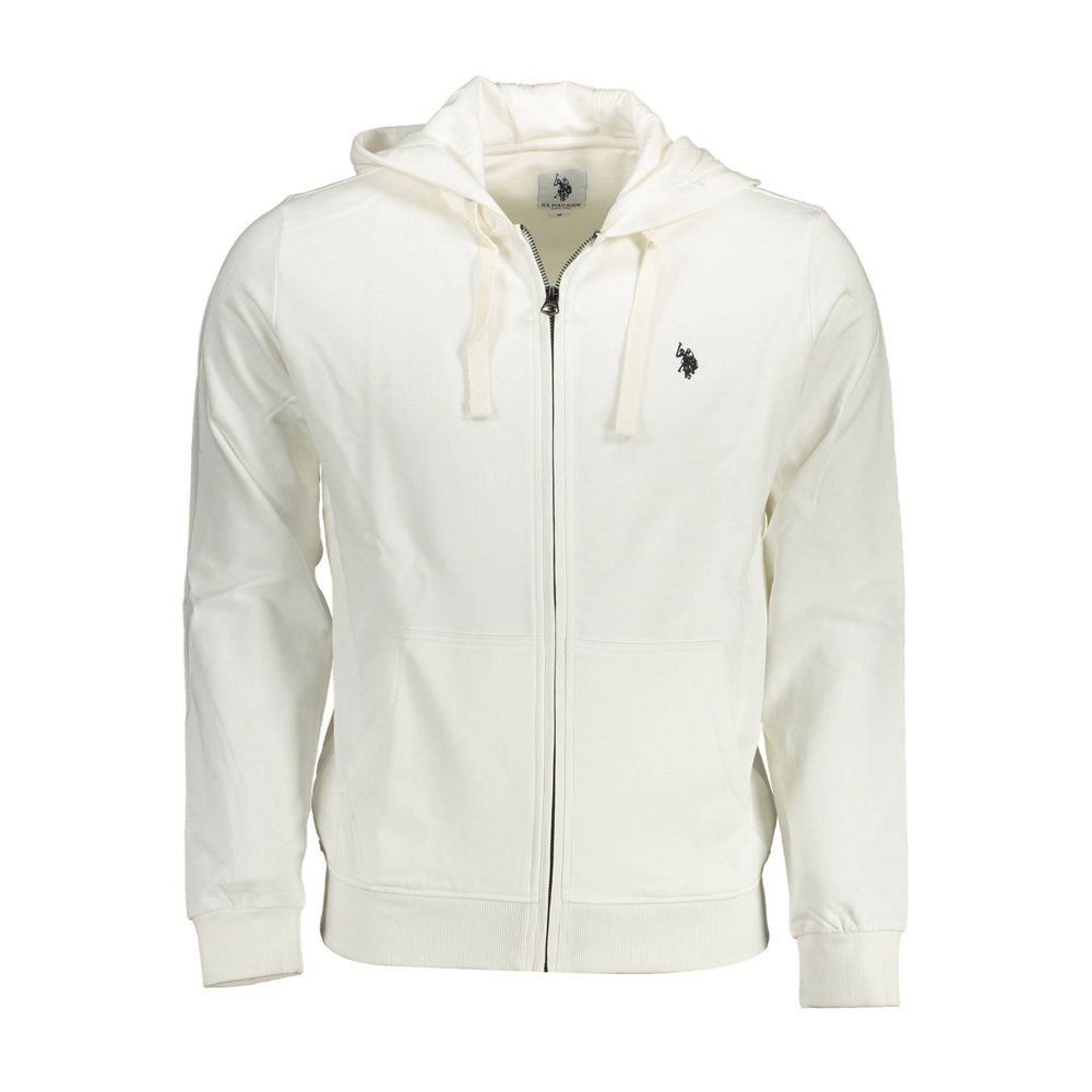 U.S. POLO ASSN. White Cotton Men Sweater