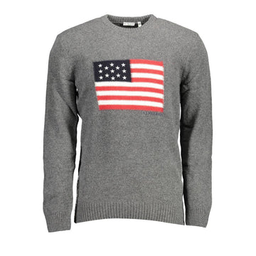 U.S. POLO ASSN. Gray Wool Men Sweater