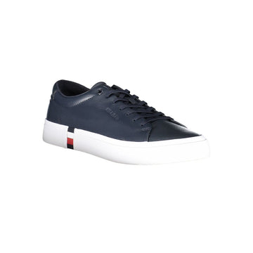 Tommy Hilfiger Blue Leather Men Sneaker