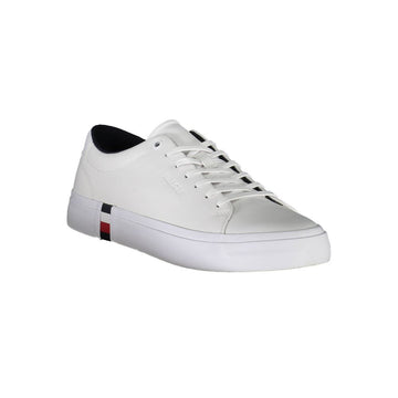 Tommy Hilfiger White Leather Men Sneaker