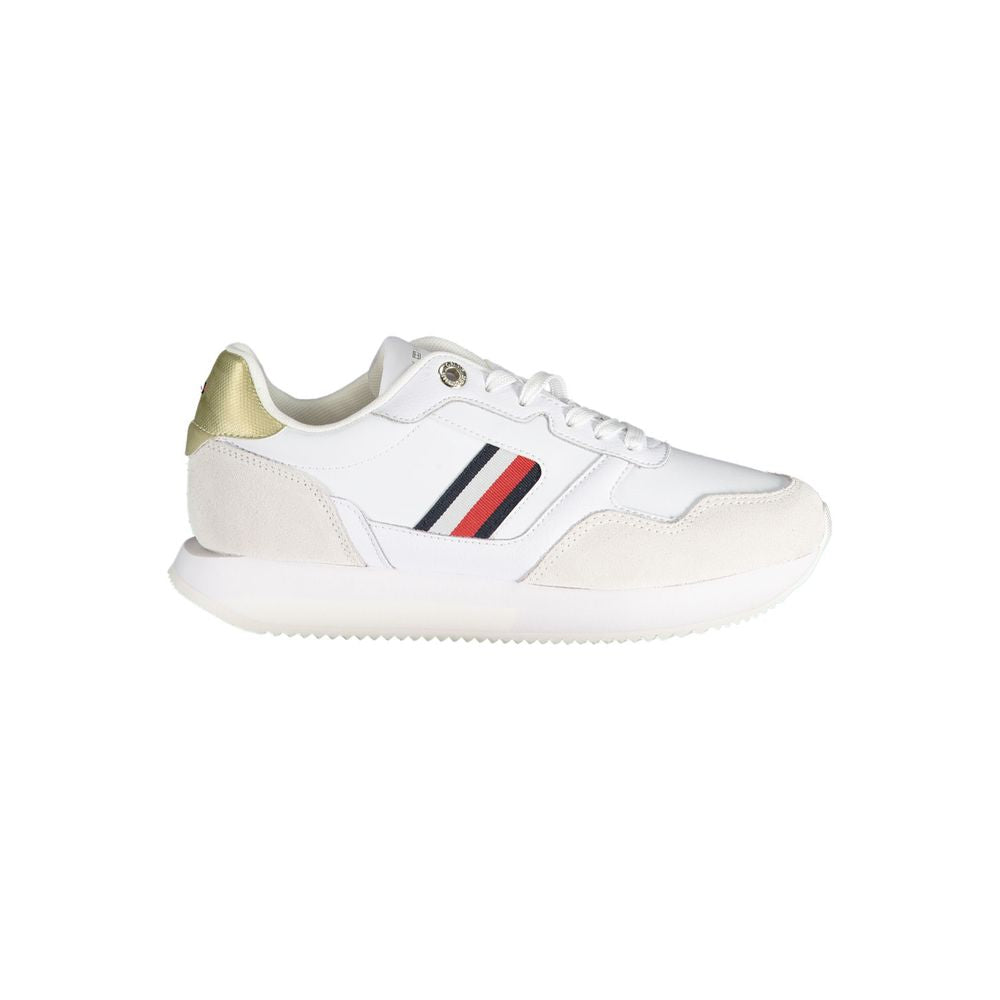 Tommy Hilfiger White Leather Women Sneaker