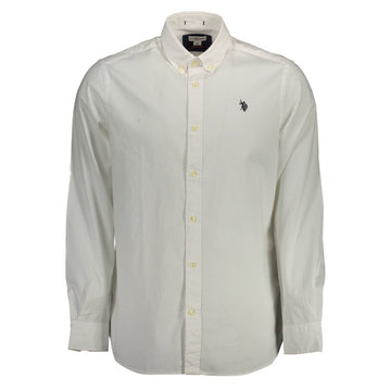 U.S. POLO ASSN. White Cotton Men Shirt