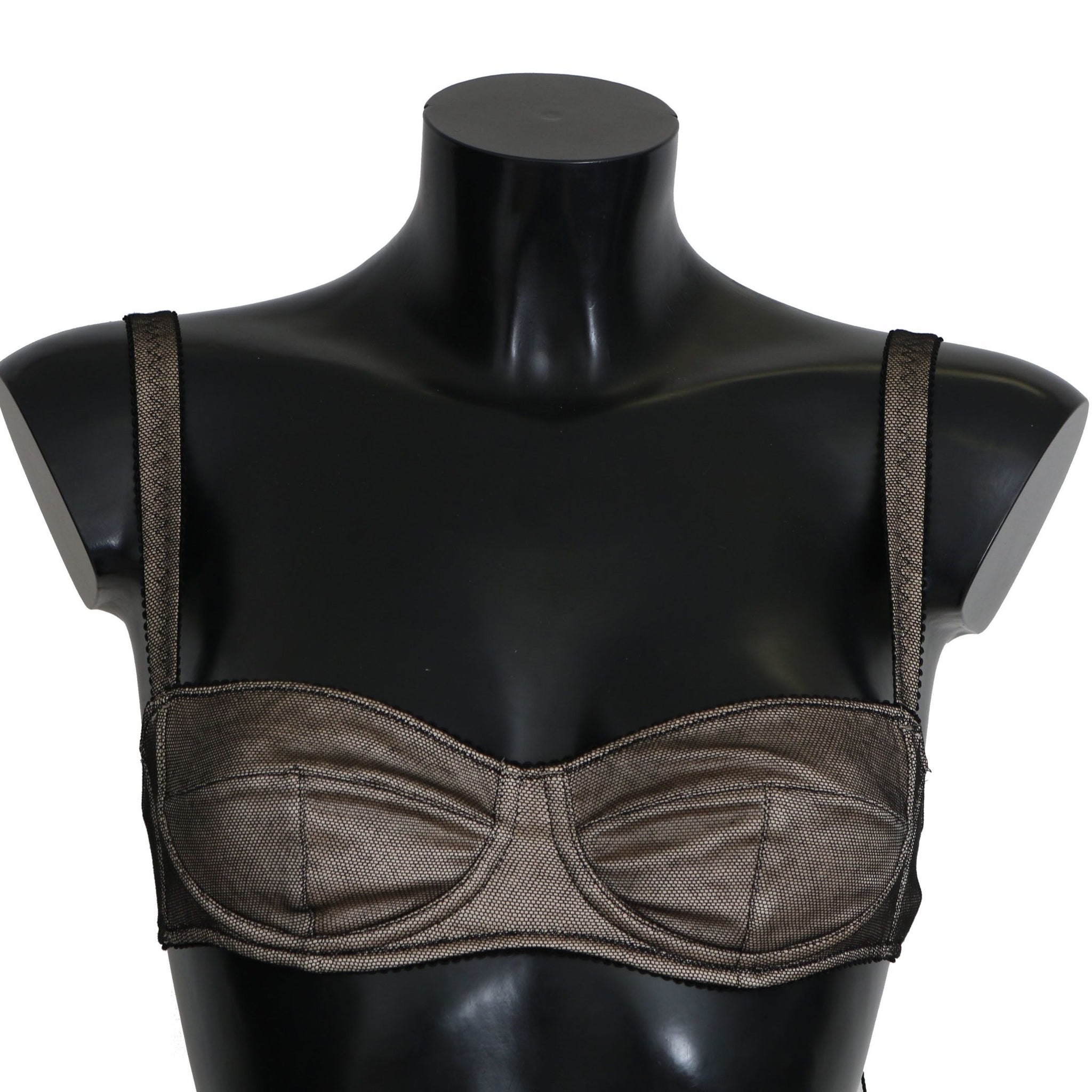 Dolce & Gabbana Elegant Brown Stretch Bra Womens Underwear