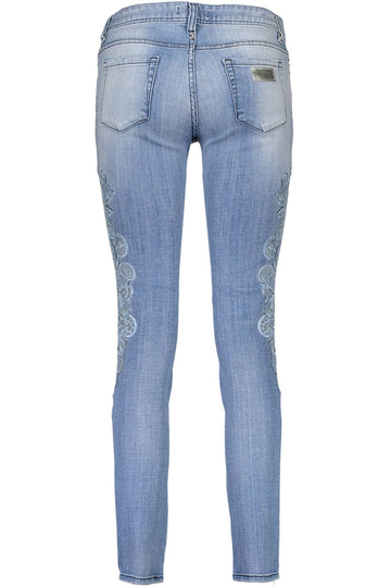 Just Cavalli Light Blue Cotton Jeans & Pant